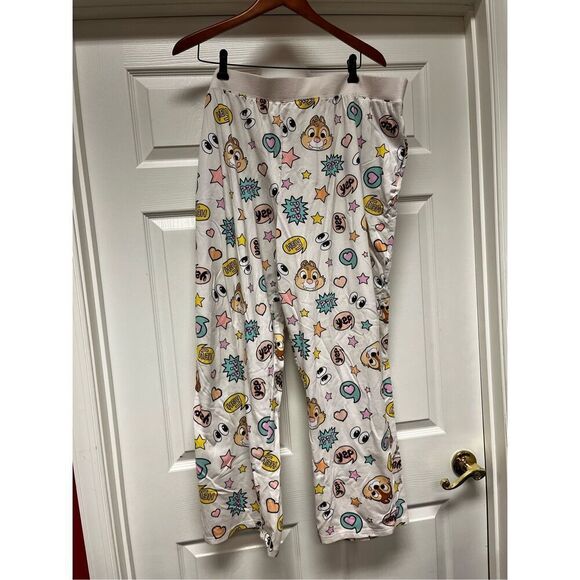 Disney Chip and Dale 2Pc. Pajama Set sz 2X EUC - Picture 4 of 8